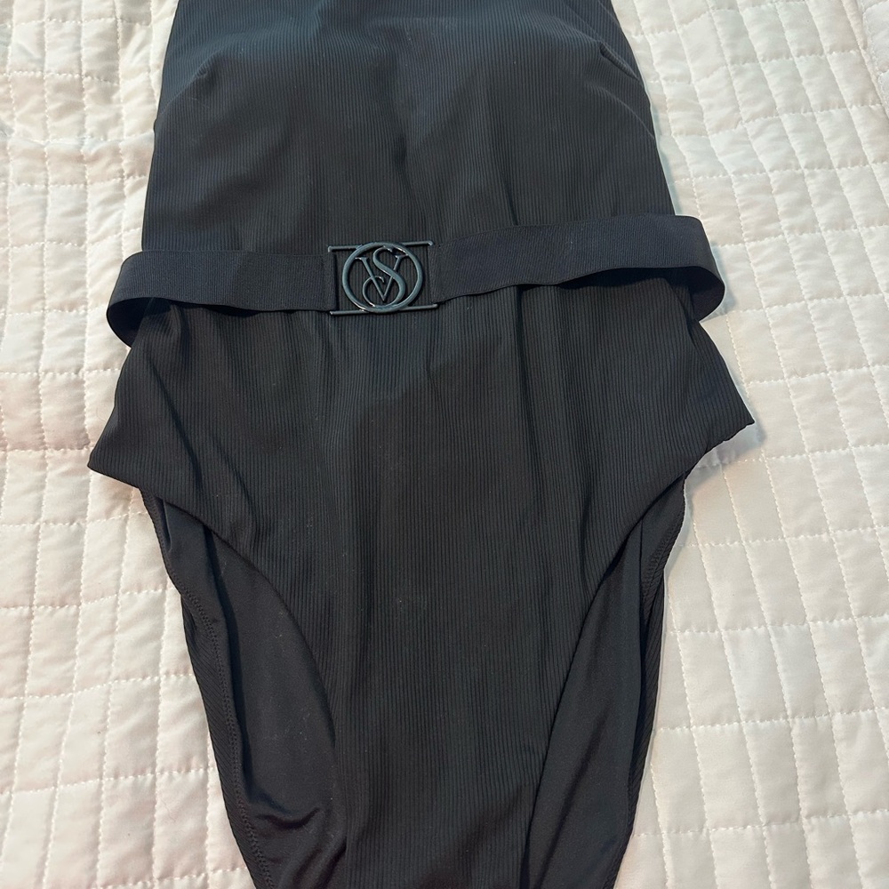 Victoria’s Secret Black One-Piece Swimsuit with Belt